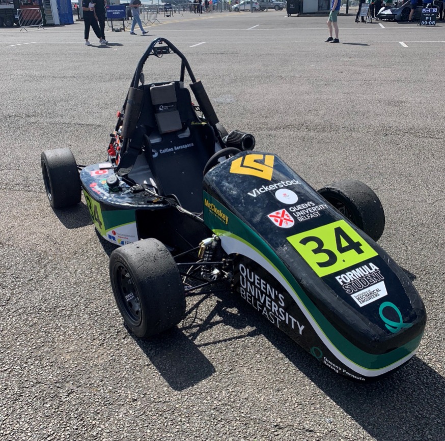 Vickerstock's logo on the QFS Car